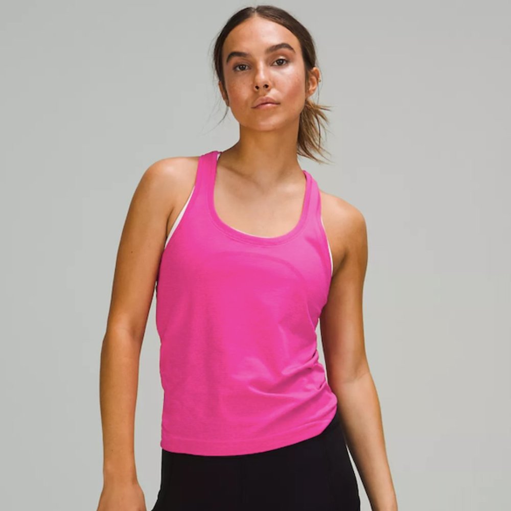 nwot lululemon bright pink swiftly tech tank *race length // open to offers